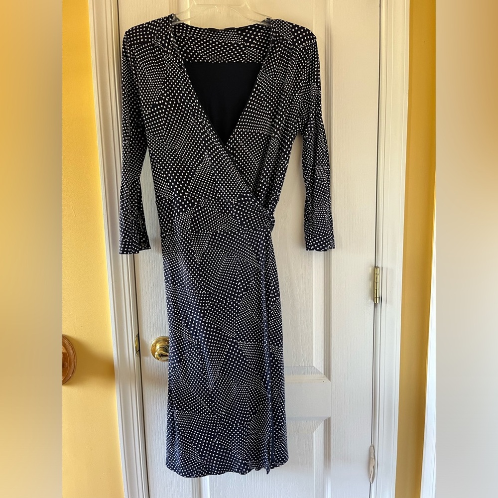 Hugo Boss Dress Size M. Navy and White